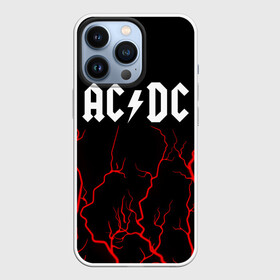 Чехол для iPhone 13 Pro с принтом AC DС в Тюмени,  |  | Тематика изображения на принте: ac dc | acdc | back to black | highway to hell | logo | music | rock | айси | айсидиси | диси | лого | логотип | молния | музыка | рок | символ | символика | символы | эйси | эйсидиси