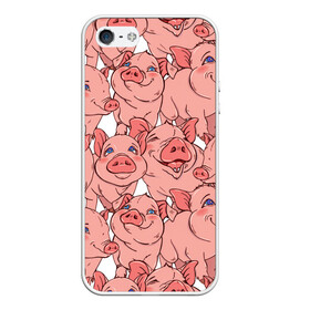 Чехол для iPhone 5/5S матовый с принтом Свиньи в Тюмени, Силикон | Область печати: задняя сторона чехла, без боковых панелей | винипух | еда | животноводство | животное | животные | звери | кабан | кобан | лёха | мясо | петачок | питочок | поросёнок | поросята | свинка | свиньи | свинья | стейк | ферма | юмор