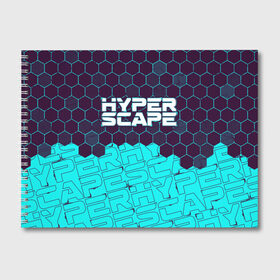 Альбом для рисования с принтом HYPER SCAPE ХАЙПЕР СКЕЙП в Тюмени, 100% бумага
 | матовая бумага, плотность 200 мг. | battle | bitcrown | hyper | hyperscape | logo | royale | scape | битва | игра | игры | королевская | лого | логотип | логотипы | символ | символы | скейп | скейт | спейс | хайпер | хайперскейп | хайперспейс