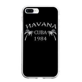 Чехол для iPhone 7Plus/8 Plus матовый с принтом Havana в Тюмени, Силикон | Область печати: задняя сторона чехла, без боковых панелей | 1981 | 1984 | cuba | havana | гавана | закат | куба | пальма | потерялся | прикол | путишествие | путишествия | серебро | че гевара | чегевара | эрнесто