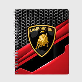 Тетрадь с принтом Lamborghini в Тюмени, 100% бумага | 48 листов, плотность листов — 60 г/м2, плотность картонной обложки — 250 г/м2. Листы скреплены сбоку удобной пружинной спиралью. Уголки страниц и обложки скругленные. Цвет линий — светло-серый
 | aventador | centenario | countach | lamborghini huracan | performante | sian | urus | veneno | ламба | ламборгини | ламборджини | челлендж