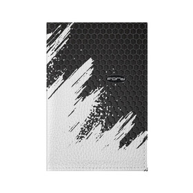 Обложка для паспорта матовая кожа с принтом FORD в Тюмени, натуральная матовая кожа | размер 19,3 х 13,7 см; прозрачные пластиковые крепления | ford | авто | автомобиль | логотип | марка | машина | надпись | текстура | форд