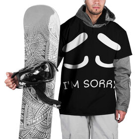 Накидка на куртку 3D с принтом Sorry not sorry в Тюмени, 100% полиэстер |  | Тематика изображения на принте: 