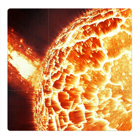 Магнитный плакат 3Х3 с принтом Космический объект в Тюмени, Полимерный материал с магнитным слоем | 9 деталей размером 9*9 см | planets | взрыв | взрывы | вселенная | вселенский | звезда | звёзды | космические | космический | космос | лава | мантия | огненный | огонь | пламя | планета | планеты | солнце | яркие | яркий