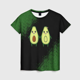 Женская футболка 3D с принтом Авокадо в Тюмени, 100% полиэфир ( синтетическое хлопкоподобное полотно) | прямой крой, круглый вырез горловины, длина до линии бедер | авокадо | веган | еда блогеров | мемы | минимализм | прикольные картинки | прикольные надписи | растение | смешное авокадо | фрукт