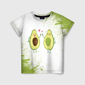Детская футболка 3D с принтом Авокадо в Тюмени, 100% гипоаллергенный полиэфир | прямой крой, круглый вырез горловины, длина до линии бедер, чуть спущенное плечо, ткань немного тянется | Тематика изображения на принте: авокадо | веган | еда блогеров | мемы | минимализм | прикольные картинки | прикольные надписи | растение | смешное авокадо | фрукт