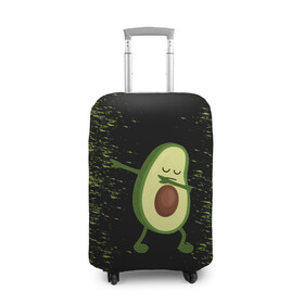 Чехол для чемодана 3D с принтом Авокадо в Тюмени, 86% полиэфир, 14% спандекс | двустороннее нанесение принта, прорези для ручек и колес | Тематика изображения на принте: авокадо | веган | еда блогеров | мемы | минимализм | прикольные картинки | прикольные надписи | растение | смешное авокадо | фрукт