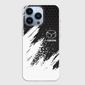 Чехол для iPhone 13 Pro с принтом MAZDA в Тюмени,  |  | mazda | авто | автомобиль | логотип | мазда | марка | машина | надпись | текстура