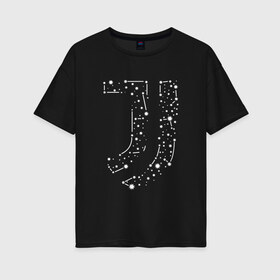 Женская футболка хлопок Oversize с принтом Juventus All Stars (2021 22) в Тюмени, 100% хлопок | свободный крой, круглый ворот, спущенный рукав, длина до линии бедер
 | 0x000000123 | juve | juventus | ronaldo | юве | ювентус