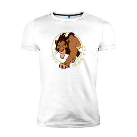 Мужская футболка хлопок Slim с принтом Шрам в Тюмени, 92% хлопок, 8% лайкра | приталенный силуэт, круглый вырез ворота, длина до линии бедра, короткий рукав | scar | the lion king | vdkimel | король лев | шрам