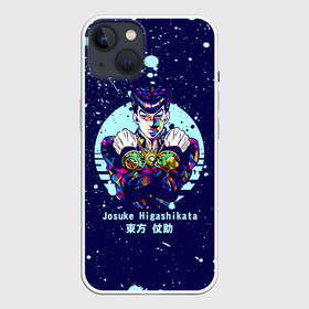 Чехол для iPhone 13 с принтом JoJo Bizarre Adventure в Тюмени,  |  | anime | jojo | jojo’s bizarre adventure | аниме | анимэ | биззаре адвенчер | джо | джо джо | джоджо | джонатан джостар | дзёсукэ хигасиката | дзётаро кудзё | жожо | игги | кира | лого | манга | невероятные приключения