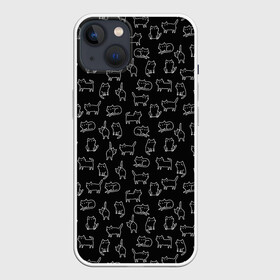 Чехол для iPhone 13 с принтом Cats в Тюмени,  |  | Тематика изображения на принте: кот | коты | кошка | кошки | красиво