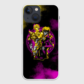 Чехол для iPhone 13 mini с принтом JoJo Bizarre Adventure в Тюмени,  |  | anime | jojo | jojo’s bizarre adventure | аниме | анимэ | биззаре адвенчер | джо | джо джо | джоджо | джонатан джостар | дзёсукэ хигасиката | дзётаро кудзё | жожо | игги | кира | лого | манга | невероятные приключения