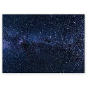 Поздравительная открытка с принтом звездное небо в Тюмени, 100% бумага | плотность бумаги 280 г/м2, матовая, на обратной стороне линовка и место для марки
 | Тематика изображения на принте: neon | space | stars | звезды | млечный путь