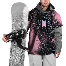 Накидка на куртку 3D с принтом BTS в Тюмени, 100% полиэстер |  | Тематика изображения на принте: army | bts | k pop | абстракция | арми | брызги | бтс | кейпоп | корея | кпоп | оппа