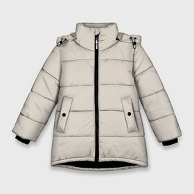 Зимняя куртка для девочек 3D с принтом Радуга v2 - бежевый в Тюмени, ткань верха — 100% полиэстер; подклад — 100% полиэстер, утеплитель — 100% полиэстер. | длина ниже бедра, удлиненная спинка, воротник стойка и отстегивающийся капюшон. Есть боковые карманы с листочкой на кнопках, утяжки по низу изделия и внутренний карман на молнии. 

Предусмотрены светоотражающий принт на спинке, радужный светоотражающий элемент на пуллере молнии и на резинке для утяжки. | бежевый | без дизайна | без картинки | одноцветные | текстура