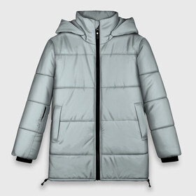 Женская зимняя куртка 3D с принтом Радуга v5 - голубой в Тюмени, верх — 100% полиэстер; подкладка — 100% полиэстер; утеплитель — 100% полиэстер | длина ниже бедра, силуэт Оверсайз. Есть воротник-стойка, отстегивающийся капюшон и ветрозащитная планка. 

Боковые карманы с листочкой на кнопках и внутренний карман на молнии | без дизайна | без картинки | одноцветные | серый | текстура