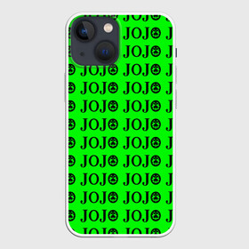 Чехол для iPhone 13 mini с принтом JoJo Bizarre Adventure в Тюмени,  |  | anime | jojo | jojo’s bizarre adventure | аниме | анимэ | биззаре адвенчер | джо | джо джо | джоджо | джонатан джостар | дзёсукэ хигасиката | дзётаро кудзё | жожо | игги | кира | лого | манга | невероятные приключения