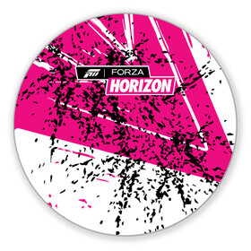 Коврик для мышки круглый с принтом Forza Horizon в Тюмени, резина и полиэстер | круглая форма, изображение наносится на всю лицевую часть | fh4 | forza | games | horizon | playground | авто | гонки | горизонт | машины | сила | фестиваль | форза | хоризон