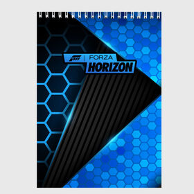 Скетчбук с принтом Forza Horizon в Тюмени, 100% бумага
 | 48 листов, плотность листов — 100 г/м2, плотность картонной обложки — 250 г/м2. Листы скреплены сверху удобной пружинной спиралью | fh4 | forza | games | horizon | playground | авто | гонки | горизонт | машины | сила | фестиваль | форза | хоризон