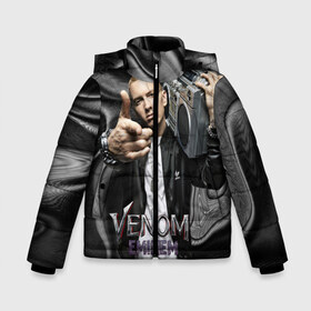 Зимняя куртка для мальчиков 3D с принтом Eminem-Venom в Тюмени, ткань верха — 100% полиэстер; подклад — 100% полиэстер, утеплитель — 100% полиэстер | длина ниже бедра, удлиненная спинка, воротник стойка и отстегивающийся капюшон. Есть боковые карманы с листочкой на кнопках, утяжки по низу изделия и внутренний карман на молнии. 

Предусмотрены светоотражающий принт на спинке, радужный светоотражающий элемент на пуллере молнии и на резинке для утяжки | eminem | rap | venom eminem | рэп | хип хоп | эминем