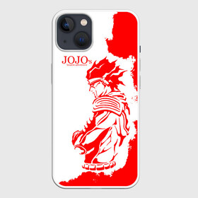 Чехол для iPhone 13 с принтом Хамон красный в Тюмени,  |  | anime | jojo | jojo’s bizarre adventure | аниме | анимэ | биззаре адвенчер | джо | джо джо | джоджо | джонатан джостар | дзёсукэ хигасиката | дзётаро кудзё | жожо | игги | кира | лого | манга | невероятные приключения