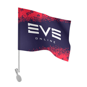 Флаг для автомобиля с принтом EVE ONLINE / ИВ ОНЛАЙН в Тюмени, 100% полиэстер | Размер: 30*21 см | echo | echoes | eve | game | games | logo | online | space | ев онлайн | ев эхо | еве | ив онлайн | ив эхо | игра | игры | космос | лого | логотип | логотипы | онлайн | символ | символы | эхо | эхос