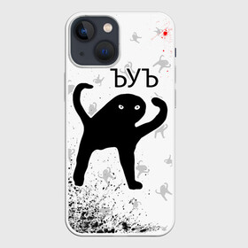 Чехол для iPhone 13 mini с принтом ЪУЪ СЪУКА в Тюмени,  |  | mem | meme | memes | кот | котик | коты | кошка | кошки | мем | мемы | прикол | приколы | съука | ъуъ