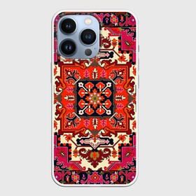 Чехол для iPhone 13 Pro с принтом Бордовый ковер в Тюмени,  |  | 90 е | 90е | бабушкин | бабушкин ковер | девяностые | ковер | ковер на стене | коврик | кружево | мягкий | орнамент | палас | пол | старый ковер | текстуры | узор | цветочки | цветы