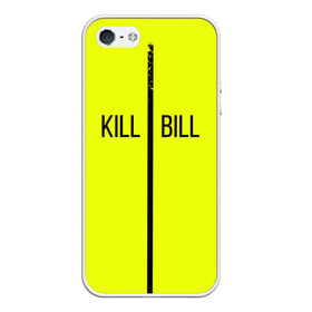 Чехол для iPhone 5/5S матовый с принтом Убить Билла в Тюмени, Силикон | Область печати: задняя сторона чехла, без боковых панелей | Тематика изображения на принте: kill bill | желтый | квентин тарантино | кино | фильм