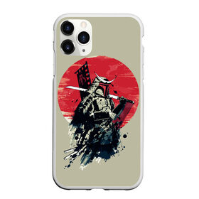 Чехол для iPhone 11 Pro Max матовый с принтом Samurai man в Тюмени, Силикон |  | Тематика изображения на принте: бамбук | катана | сакура | самурай | япония