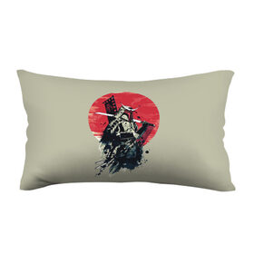 Подушка 3D антистресс с принтом Samurai man в Тюмени, наволочка — 100% полиэстер, наполнитель — вспененный полистирол | состоит из подушки и наволочки на молнии | бамбук | катана | сакура | самурай | япония