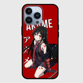 Чехол для iPhone 13 Pro с принтом Убийца Акаме на красном фоне в Тюмени,  |  | akame | akame ga kill | anime | ga | japan | kill | акаме | акамэ | анимация | аниме | мультсериал | мультфильм | сериал | япония