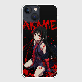 Чехол для iPhone 13 mini с принтом Убийца Акаме на черно красно фоне в Тюмени,  |  | akame | akame ga kill | anime | ga | japan | kill | акаме | акамэ | анимация | аниме | мультсериал | мультфильм | сериал | япония