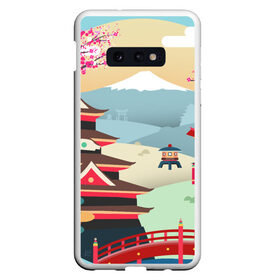 Чехол для Samsung S10E с принтом Tokyo в Тюмени, Силикон | Область печати: задняя сторона чехла, без боковых панелей | горы | остров | сакура | токио | япония