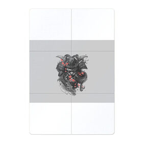 Магнитный плакат 2Х3 с принтом Samurai в Тюмени, Полимерный материал с магнитным слоем | 6 деталей размером 9*9 см | острова | самурай | токио | япония