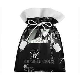 Подарочный 3D мешок с принтом Аниме девушка в Тюмени, 100% полиэстер | Размер: 29*39 см | jojo | аниме | аниме арт | аниме девушка | аниме чб | иероглифы | надписи на японском | наруто | сейлор мун | япония