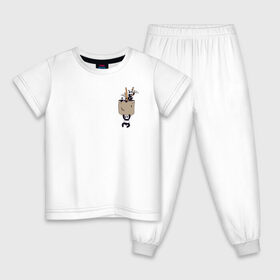 Детская пижама хлопок с принтом Панды в Тюмени, 100% хлопок |  брюки и футболка прямого кроя, без карманов, на брюках мягкая резинка на поясе и по низу штанин
 | бамбук | животные | карман | панда