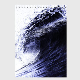 Скетчбук с принтом Волна в Тюмени, 100% бумага
 | 48 листов, плотность листов — 100 г/м2, плотность картонной обложки — 250 г/м2. Листы скреплены сверху удобной пружинной спиралью | Тематика изображения на принте: брызги | вода | волна | волны | кайф | капли | капля | красота | море | озеро | океан | отдых | пляж | рыба | цунами