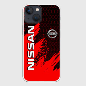 Чехол для iPhone 13 mini с принтом NISSAN в Тюмени,  |  | nissan | авто | автомобиль | логотип | марка | машина | надпись | нисан | текстура
