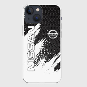 Чехол для iPhone 13 mini с принтом NISSAN в Тюмени,  |  | nissan | авто | автомобиль | логотип | марка | машина | надпись | нисан | текстура