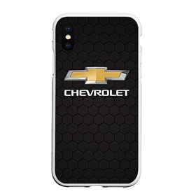 Чехол для iPhone XS Max матовый с принтом CHEVROLET в Тюмени, Силикон | Область печати: задняя сторона чехла, без боковых панелей | chevrolet | авто | автомобиль | логотип | марка | машина | надпись | текстура | шевроле | шевролет