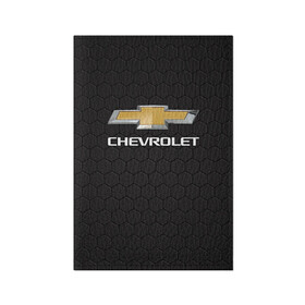 Обложка для паспорта матовая кожа с принтом CHEVROLET в Тюмени, натуральная матовая кожа | размер 19,3 х 13,7 см; прозрачные пластиковые крепления | chevrolet | авто | автомобиль | логотип | марка | машина | надпись | текстура | шевроле | шевролет