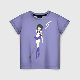 Детская футболка 3D с принтом Сейлор Сатурн в Тюмени, 100% гипоаллергенный полиэфир | прямой крой, круглый вырез горловины, длина до линии бедер, чуть спущенное плечо, ткань немного тянется | арт | вектор | рисунок | сатурн | сейлор сатурн | хотару томоэ