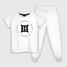 Детская пижама хлопок с принтом Хогвартс в Тюмени, 100% хлопок |  брюки и футболка прямого кроя, без карманов, на брюках мягкая резинка на поясе и по низу штанин
 | harry potter | hogwarts | vdzabma | гарри поттер | хогвартс