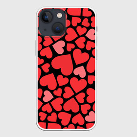 Чехол для iPhone 13 mini с принтом Сердца в Тюмени,  |  | i love you | love | любовь | сердечки | сердца | чувства | я тебя люблю