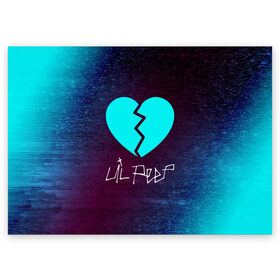Поздравительная открытка с принтом LIL PEEP / ЛИЛ ПИП в Тюмени, 100% бумага | плотность бумаги 280 г/м2, матовая, на обратной стороне линовка и место для марки
 | Тематика изображения на принте: beautiful | daddy | heart | life | lil | lilpeep | music | peep | rap | rapper | rip | tattoo | лил | лилпип | литл | лого | музыка | папочка | пип | рип | рожица | рэп | рэпер | рэперы | сердечко | сердце | символ | тату | татуировки