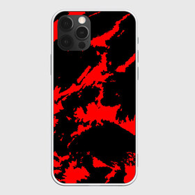 Чехол для iPhone 12 Pro Max с принтом Красный на черном в Тюмени, Силикон |  | Тематика изображения на принте: abstract | black | demon | halloween | pattern | red | абстрактные | алые | брызги | демон | камуфляж | краска | краски | кровавый | кровь | лава | мазки | маскировка | милитари | огонь | паттерн | пламя | пятна | пятнистый