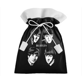 Подарочный 3D мешок с принтом THE BEATLES в Тюмени, 100% полиэстер | Размер: 29*39 см | англия | гитара | коллектив | легенды | музыка