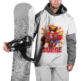 Накидка на куртку 3D с принтом Сердж Бравл Старс (Surge BS) в Тюмени, 100% полиэстер |  | brawl stars | brawler | miphic | surge | бравл старс | бравлер | мифический | сердж